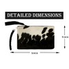 NGF Womens Zipper Wristlet Cowhide Clutch Real Leather Hair on