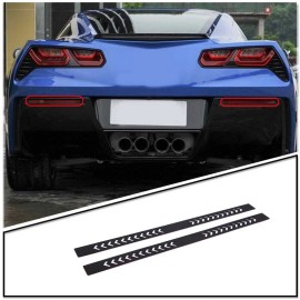 klend-cartrim 2PCS Rear Fog Light Lamp Protector Cover For  Corvette C7 2014-2019 US