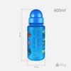 LittleLife Children's Water Bottle With Easy-Access Lid & Straw,Blue,400ml
