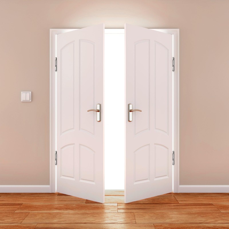 OUNONA Heavy Duty Automatic Self Closing Spring Hinges Stainless Steel