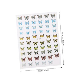 TOVINANNA 8Pcs Colorful Nail Art Stickers for DIY Manicures Stylish for Women and Ladies Unique Nail Decoration Supplies Suitable for Natural and Artificial