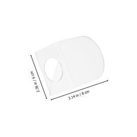 MERRYHAPY 2Sets Acrylic Color Mixing Palette for Makeup Foundation and Nail Art Comfortable Grip with Finger Easy to Clean Durable and for Professionals and Beginners