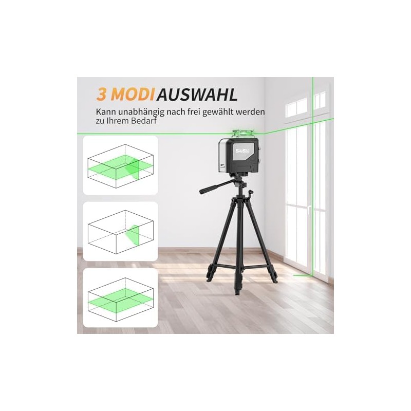 1 360 Self-Nivellierendes Laser-Nivellierendes 5 líneas 45 m Láser Cruz