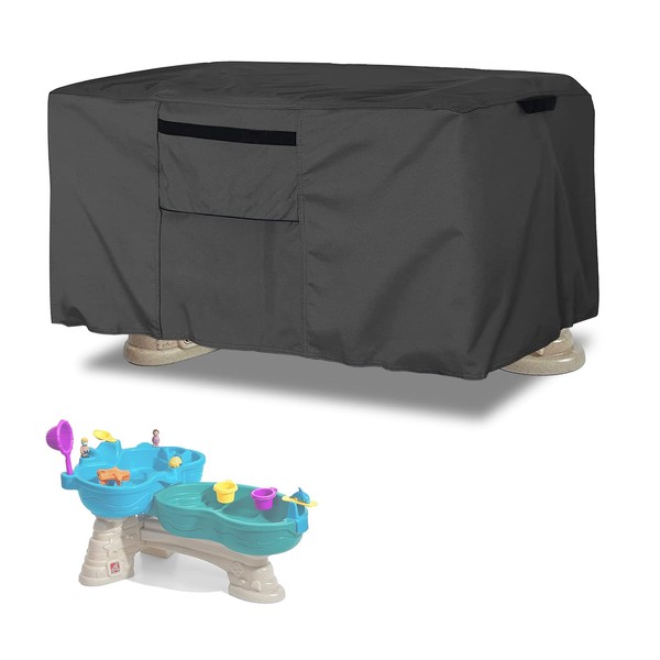 Kids Water Table Cover Fit Step2 Splash Seaway Water Table,Large Water Table cover Waterproof Dust Proof Anti-UV Outdoor Toys Cover-Cover only
