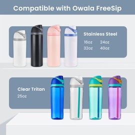 Replacement Lid for Owala Freesip Water Bottle, Compatible with Owala Lid and Cap,for 16oz 24oz 32oz 40oz Bottles,Leakproof Lids Accessory,One Button Water Bottle Top Replacement Cap,BPA-Free