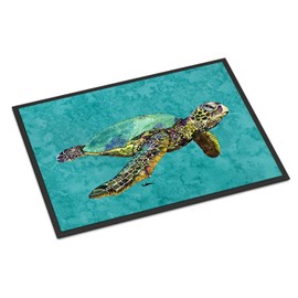 Caroline's Treasures 8659JMAT Turtle Door Mat, Indoor Rug or Outdoor Welcome Mat 24x36 Doormat, 24H X 36W, Multicolor
