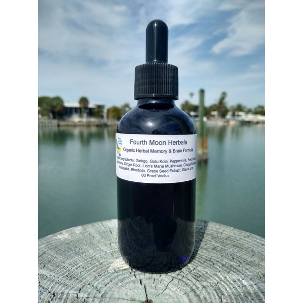 Fourth Moon Herbals Memory and Brain Health Formula 4oz Tincture