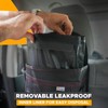 EcoNour Car Trash Can 2.5 Gallon with Lid & Storage