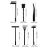 VANZACK 6pcs Mini Zen Garden Rake Versatile Plastic Rakes for