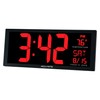 AcuRite 14.5" Large Digital LED Oversized Wall Clock with Date