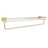 Bathroom Towel Rack Holder Acrylic Wall Mounted Hanging Storage Shelf