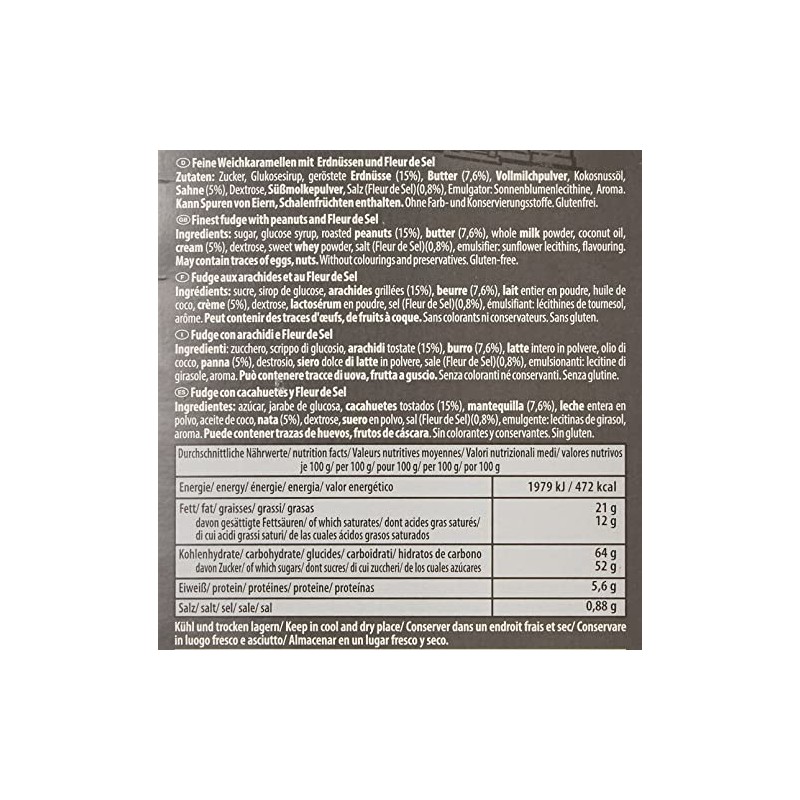 House of Caramel Peanut Fudge with Fleur de Sel, 120