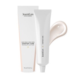 Jean & Len Day Hand Cream Hydrate & Care for Dry and Cracked Hands, with Niacinamides, Aloe Vera & Vitamin E, Strengthens the Skin Barrier, Vegan Hand Care, Parabens & Silicones, 75 ml