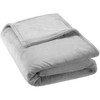 TecTake Blanket throw bedspread cosy fleece with carrying bag (Grey,
