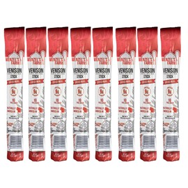 Wenzel’s Farm Original Venison Snack Sticks 8 Pack | Flavorful, Naturally Smoked │ High Protein, Low Carb │ No MSG, Fillers, Binders, Artificial Colors │ Gluten Free