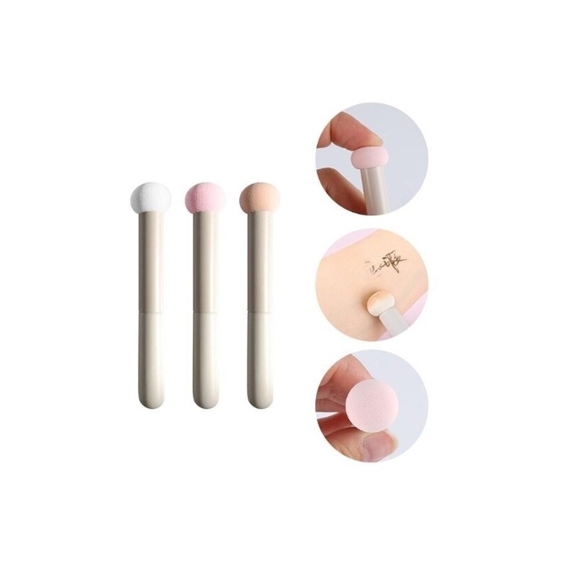 Round Concealer Sponge Brush Choose 1 - White Round Concealer