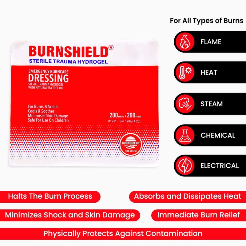 Burnshield Burn Dressing 20 X 20cm (sterile And Individually Wrapped)