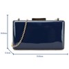 UShopUK Plain Patent Leather Hard Case Bridal Prom Wedding Evening