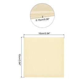 sourcing map 20pcs Basswood Sheet 4 x 4 x 1/16 Inch Unfinished Wood Boards Plywood for Crafts Laser Cutting with Smooth Surfaces