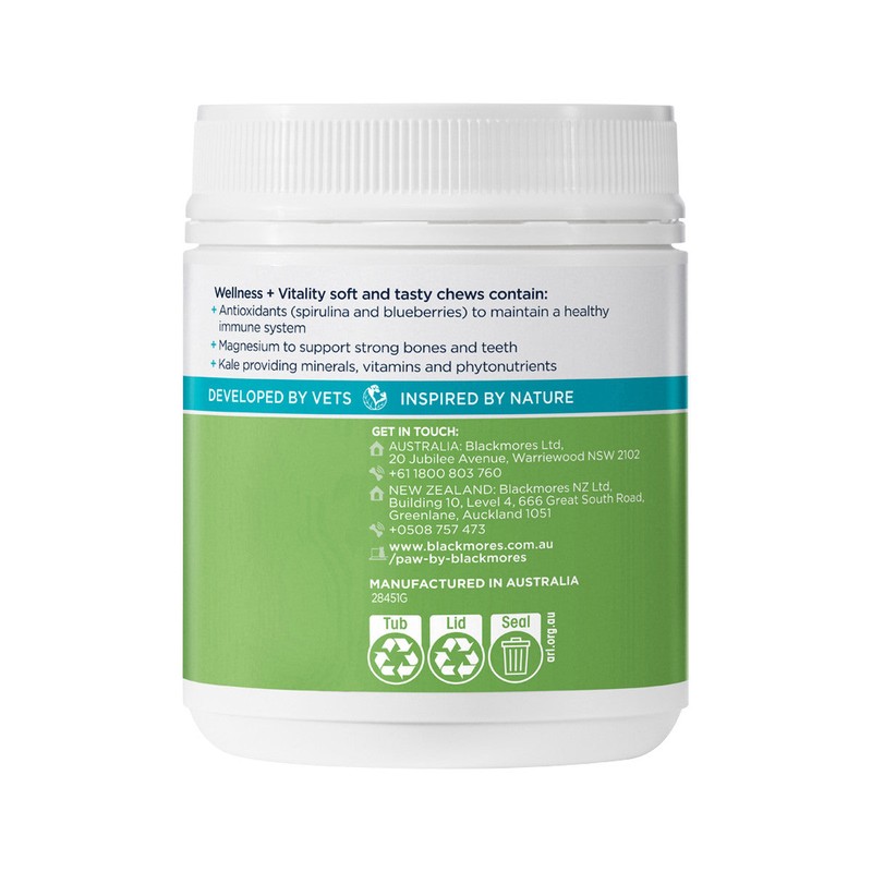 PAW By Blackmores Wellness + Vitality (For Dogs approx 60