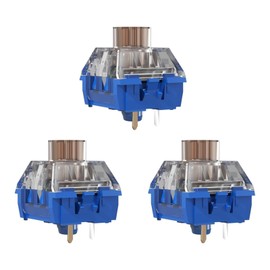 Zjmehty Silent Tactile Switches,Kailh Box Deep-Sea Silent Whale Switches for Mechanical Keyboard,3-Pin 45gf Tactile/Dustproof/Long Life Switches（Silent Whale,36Pcs）