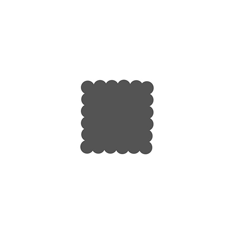 Vaessen Creative Craft Paper Punch - Scalloped Square - 3,8