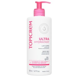 TOPICREM Leche Corporal Ultra Hidratante Pieles secas y piel sensible. Crema corporal humectante 500 ml