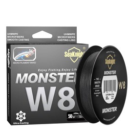 SeaKnight Monster W8 Braided Line 8 Strand Weaves 300m 500m Super Smooth PE Braided Multifilament Nylon Fishing Line Saltwater Fishing 15-100lb