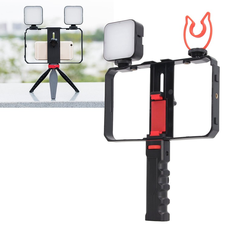 Phone Video Rig Kit with Handle Phone Stabilizer Cage Fill
