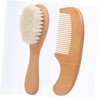 minkissy Practical Baby Brush Set 2-piece Comb and Brush for
