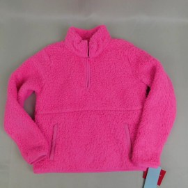 Target Wondershop Kids Matching Family Half-Zip Sherpa Pullover Pink 10-12 Large #3020