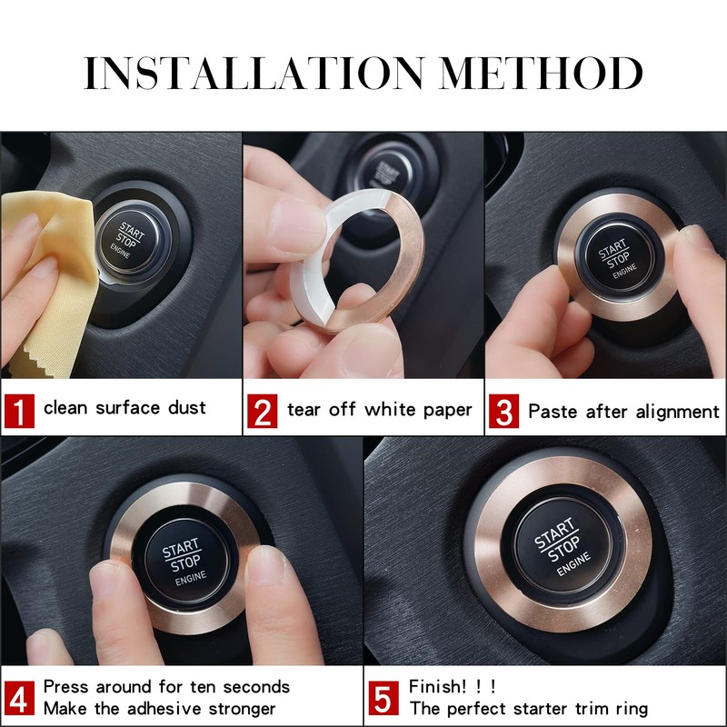 Murimt Bling Car Accessories for Wowen,Car Engine Start Stop Button