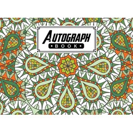 Autograph Book: Mandalas Cover | Autograph Book for Adults & Kids, 150 Blank Pages, Starlight Design, Keepsake, Size 8.25" x 6" By Hubert Freitag