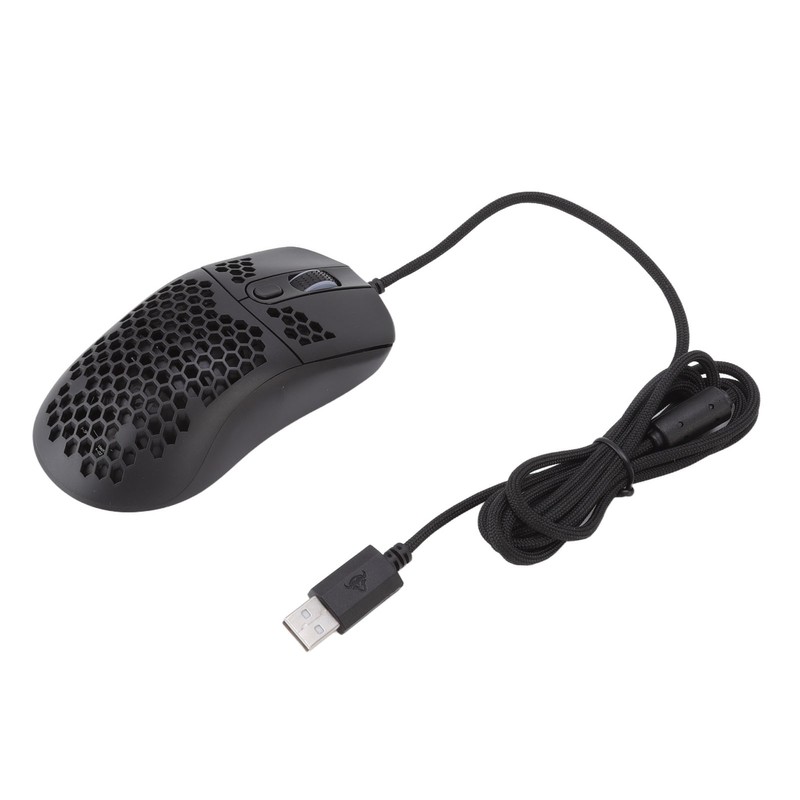 RGB Mouse Cellular Hollow Design Lightweight Wired Backlight 12000DPI 6