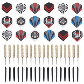 18 Pcs Professional Steel Tip Darts Flight Steel Tip Dart with Nice Flights Indoor Fitness