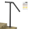Single Post Handrail Stair Railings for Outdoor Steps Fit 1-2