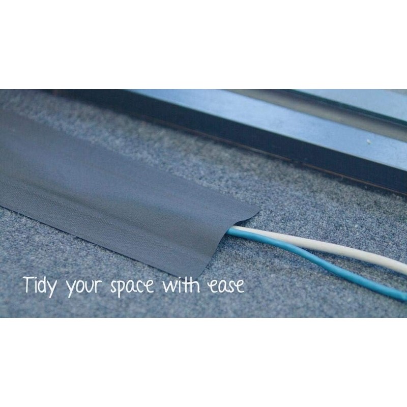 Secure Cord Cable Management System for Carpeted Surfaces, Carpet Cord