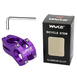 Puzamen Bike Stem 31.8mm 0 Degree, Wake Short MTB/Road Bicycle Handlebars Stems Lightweight Aluminum Alloy Universal for Mountain/Road/Gravel/BMX Bikes Easy Installation Includes Tool and Bolts