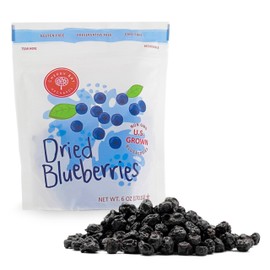 Cherry Bay Orchards - Dried Blueberries - (6oz Bag) -100% Domestic, All Natural Taste, Kosher Certified, Gluten-Free, and GMO Free - Packed in a Resealable Pouch