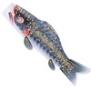 Gatuida Japanese Style Gold Foil Carp Fish Windsock Outdoor Hanging