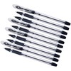 BLACK Ballpoint Pens, Gripper, BLACK, 0.5mm Fine Point, Pack of