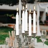 White Taper Candle 20 Bulk, Unscented Dripless Chimes Candle, H