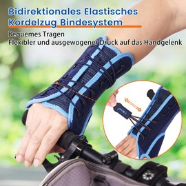 Willcom Thumb Wrist Support with Metal Splint Stabiliser, Compression Wrist Support for Carpal Tunnel, Tendinitis, Arthritis, Pain Inflammation, Sports Protection for Men and Women (Left Hand, M)