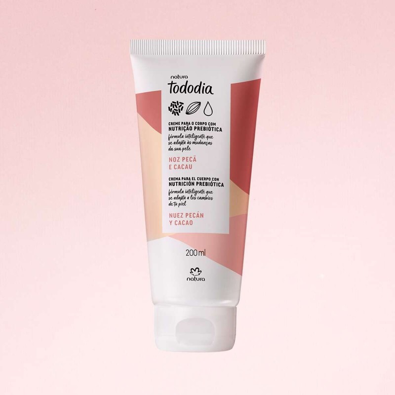 Natura Tododia Crema Corporal Nuez Pecan y Cacao, 200 ml