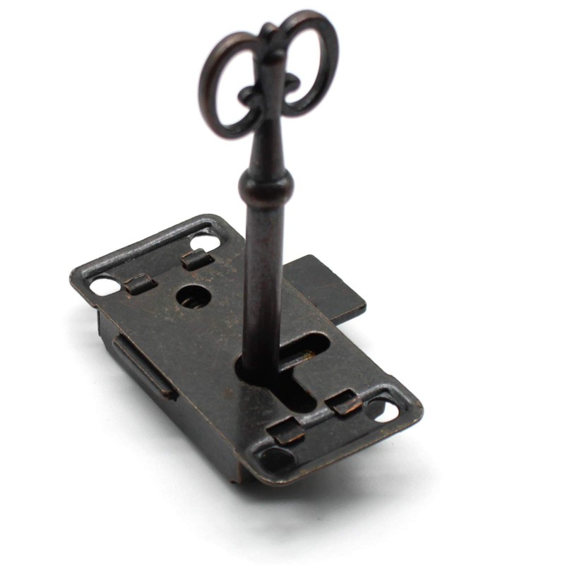 LBTODH Antique Cabinet Lock Retro Desk Lock Spring Door Lock
