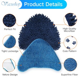 VACUSHOP Vacuum Accessories Replacement for Hoover WH21000 Reusable Microfiber Soft x2 Pet Mop x2 Mop