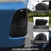CheroCar Smoked Black Tail Light Lamp Cover Guard Trim Decoration