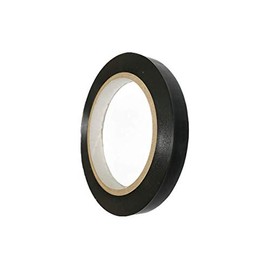 T.R.U. CVT-536 Black Vinyl Pinstriping Dance Floor Tape: 1/2 in. Wide x 36 yds. Several Colors