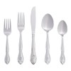 RiverRidge Rose Monogrammed Flatware Set 46 Piece Silverware - B