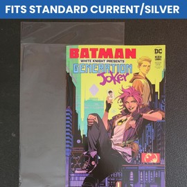 Gemini Premium Comic Book Bags | 100ct Current Size Comic Book Sleeves (6 7/8" x 10 1/2") | 2-mil Polypropylene, Acid-Free, 1-1/2" Fold Over Flap, Enhanced Clarity and Protection